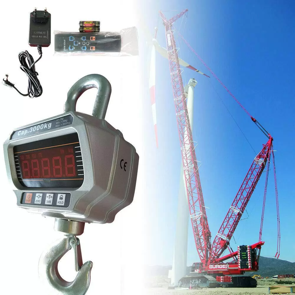 3000kg/1KG Heavy Duty Industriewaage Digital Hängewaage Weighing Scale