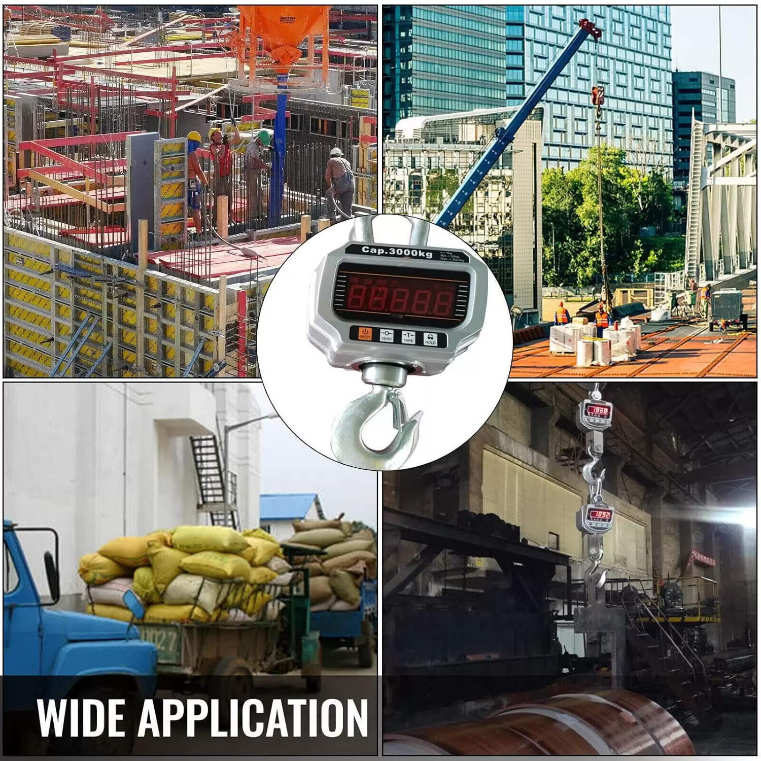 3000kg/1KG Heavy Duty Industriewaage Digital Hängewaage Weighing Scale