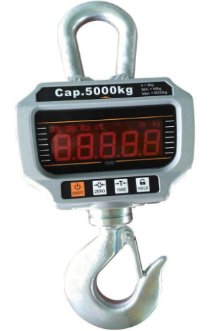 5000KG Elektronische Kranwaage 3T/5T LED Kranwaage Industriewaage Digital Hängewaage Haken mit Fernbedienung
