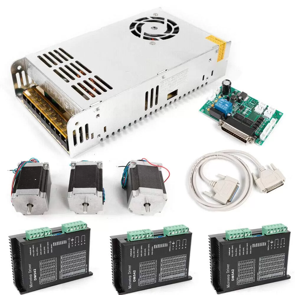 3 Achse Nema 23 Stepper Motor + DM542A 4.2A Netzteil