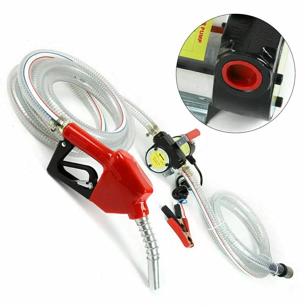 12V Selbstansaugende Dieselpume Heizölpumpe Ölpumpe Automatik Pistole mit PVC 12V Selbstansaugende Dieselpume Heizölpumpe Ölpumpe Automatik Pistole mit PVC