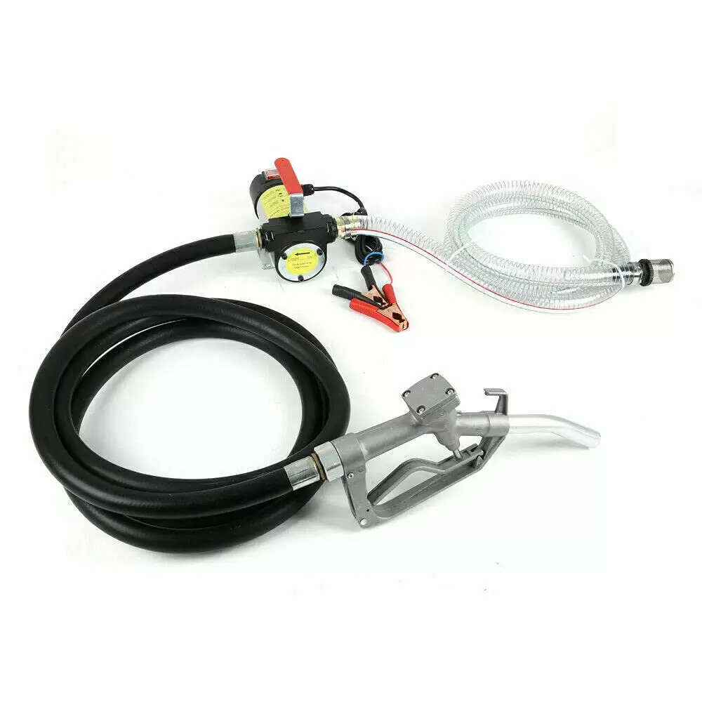 12V 175W 45L/min Dieselpumpe Selbstansaugend mit Zapfpistole