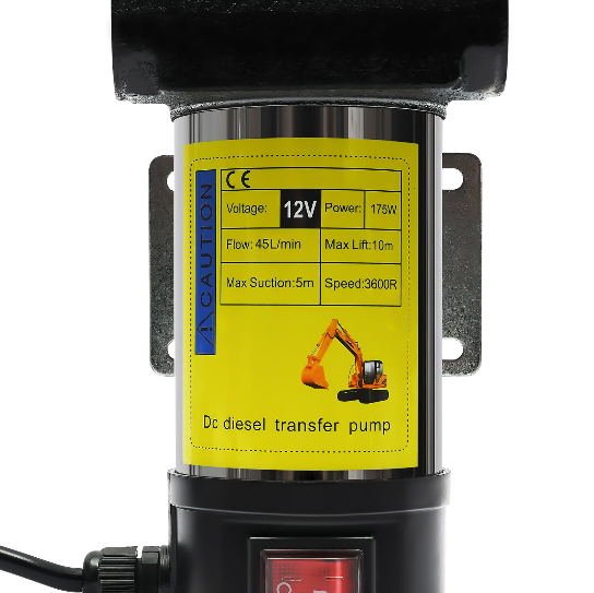 12V 175W 50L/min Dieselpumpe Selbstansaugend mit Zapfpistole