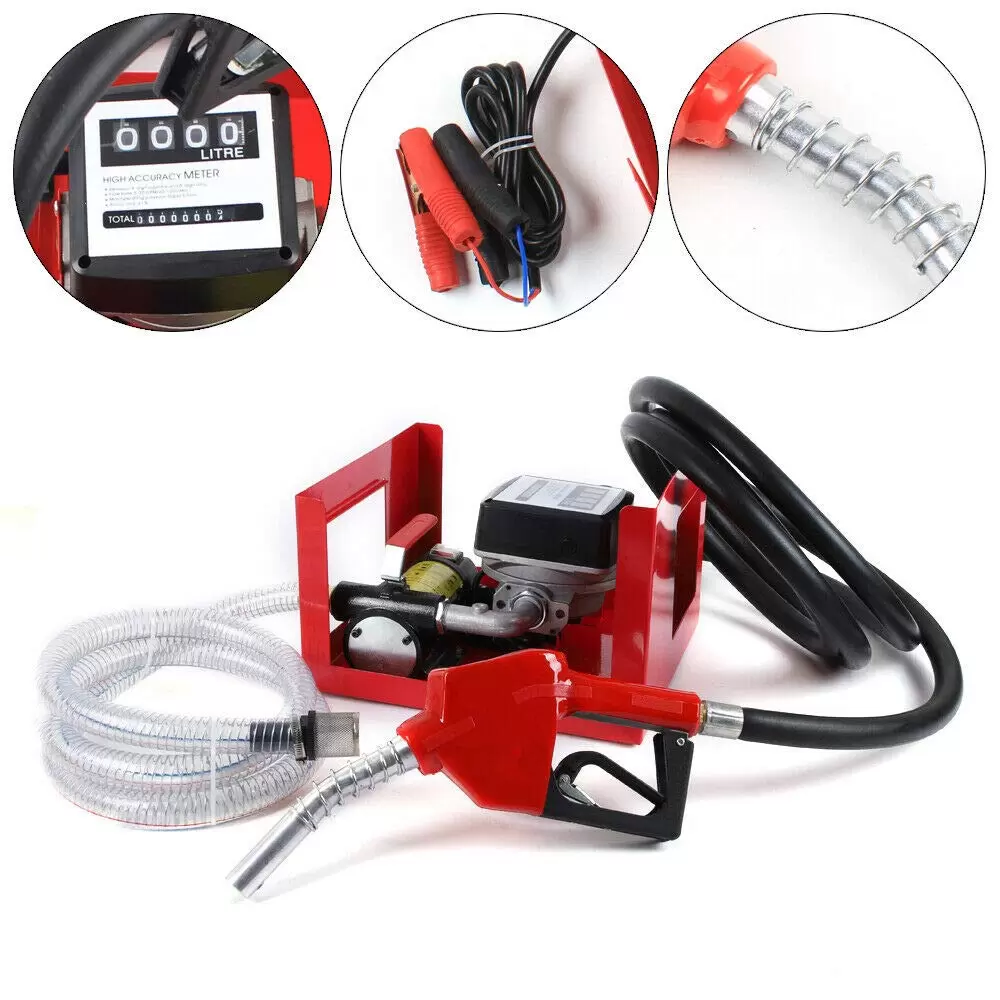 12V 45l/Min Dieselpumpe Heizölpumpe Selbstansaugend Kraftstoffpumpe Zählwerk Tankstelle 12V 45l/Min Dieselpumpe Heizölpumpe Selbstansaugend Kraftstoffpumpe Zählwerk Tankstelle