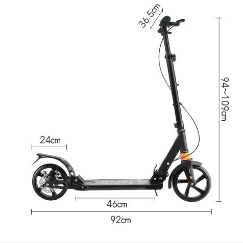 Faltbar Erwachsene Kinderroller Cityroller Scooter Tretroller