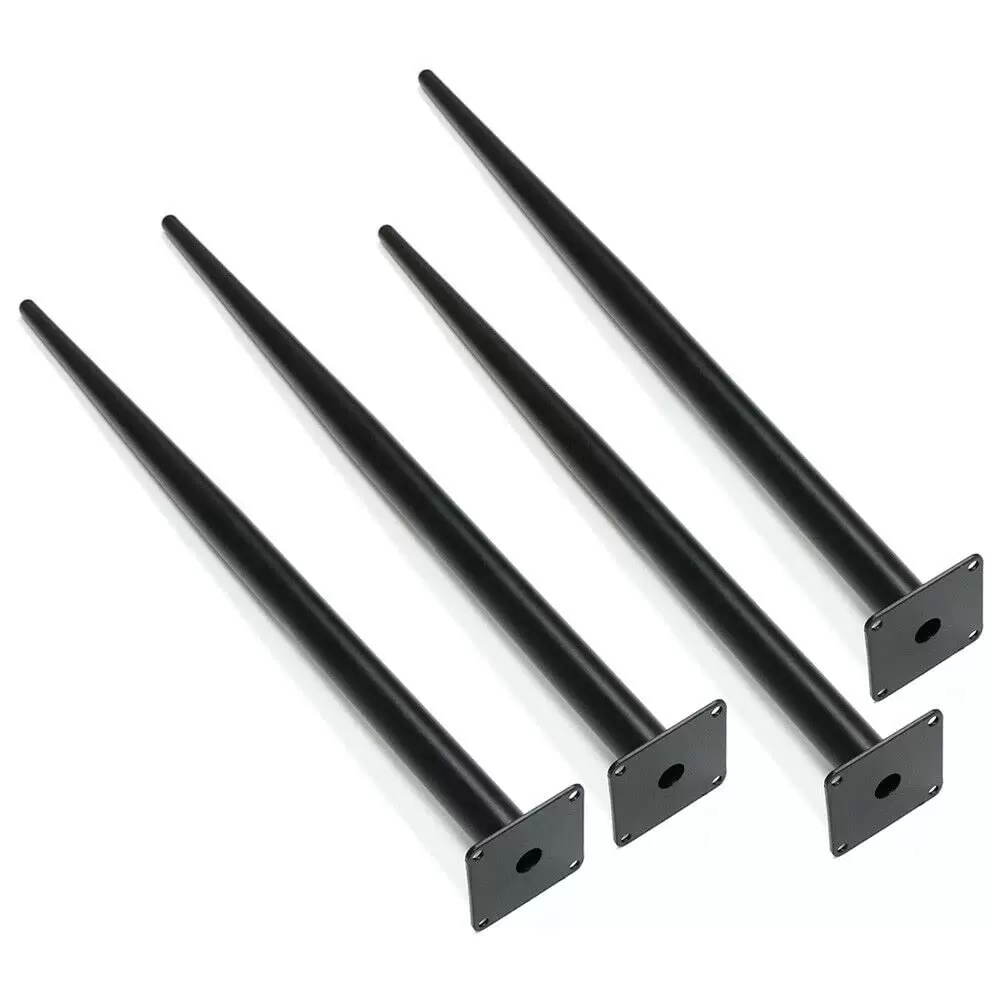 Tischbeine Konisch Tischgestell Metall Schwarz 4 x 72cm für Schreibtisch Couchtisch Bank Tischbeine Konisch Tischgestell Metall Schwarz 4 x 72cm für Schreibtisch Couchtisch Bank
