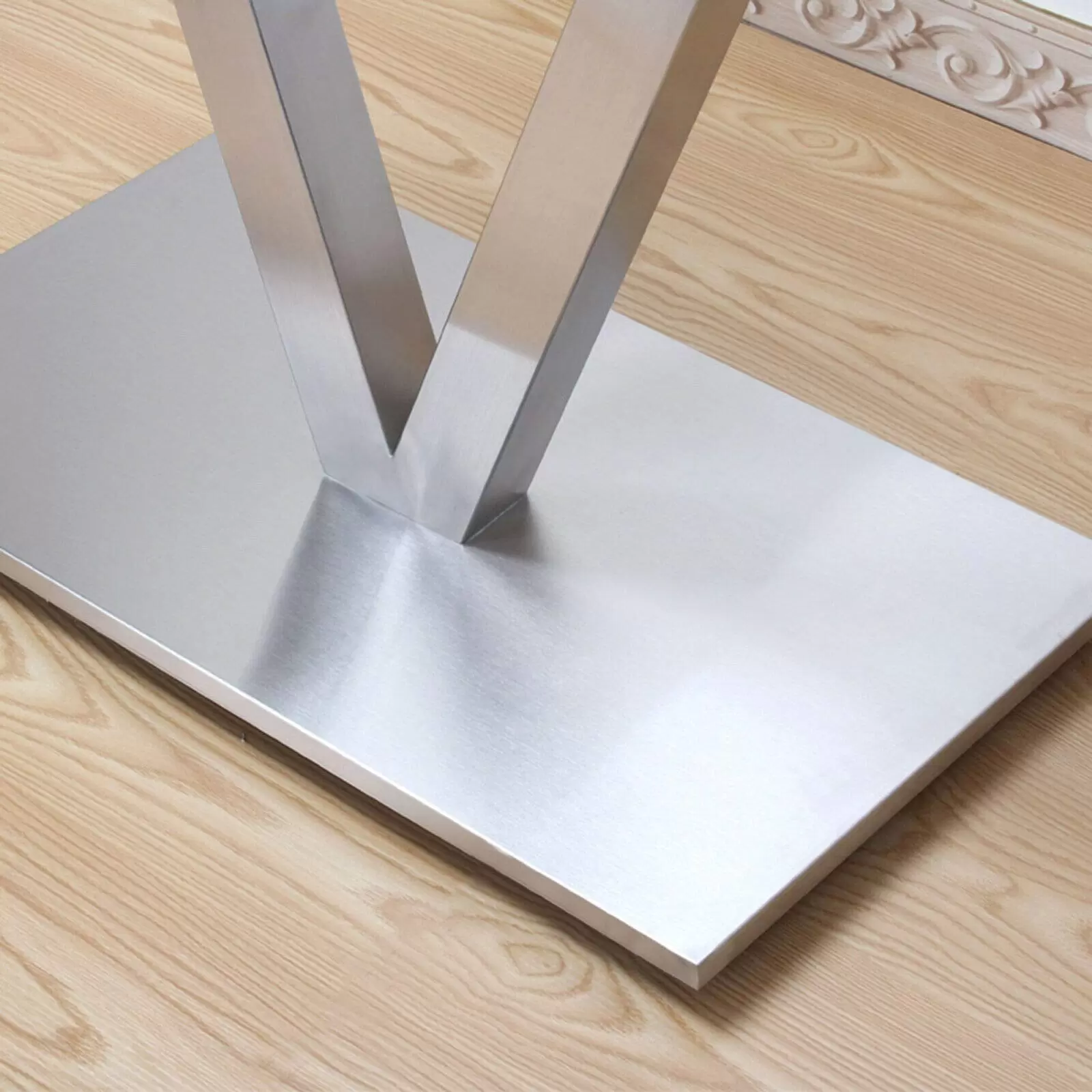 Edelstahl V-Form Tischbeine Tischfüße 70cm Edelstahl V-Form Tischbeine Tischfüße 70cm