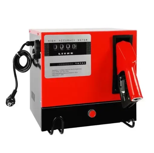 60L 550W Dieselpumpe, Selbstansaugende Kraftstoffpumpe Heizöl Pistole, mit Zählwerk