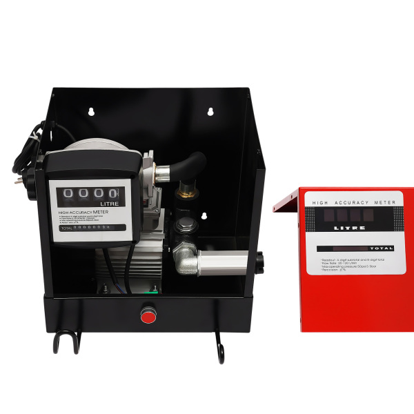 60L 550W Dieselpumpe, Selbstansaugende Kraftstoffpumpe Heizöl Pistole, mit Zählwerk