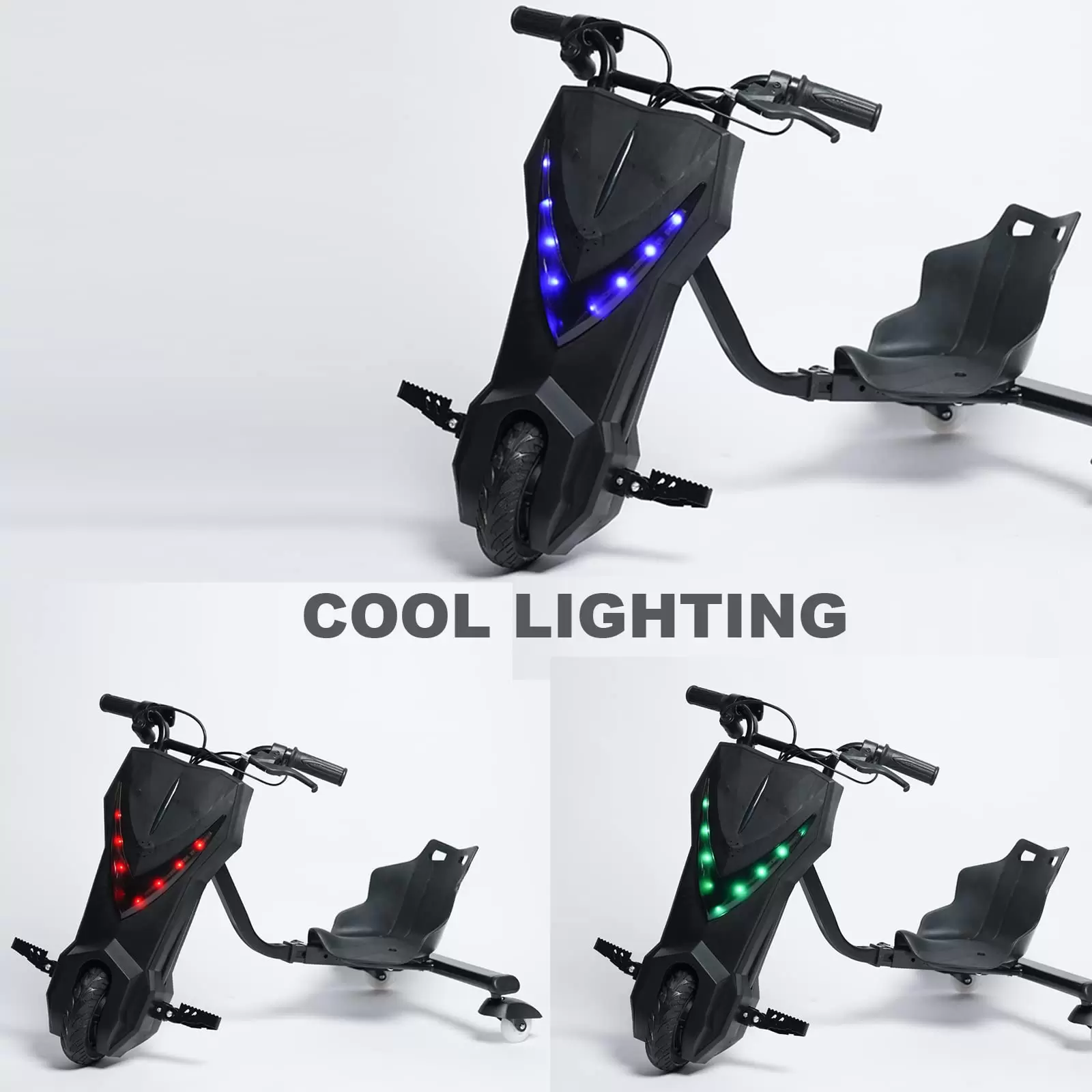 Elektro Driftscooter Electric Drift Trike Kart, 3 Geschwindigkeiten, 250W Motor, 60 Kg Max. Zuladung