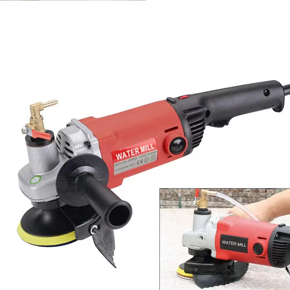 1400W Profi Nass-Steinschleifer Schleifmaschine Naßpolierer Kraftvoller Diamant Auflage Satz