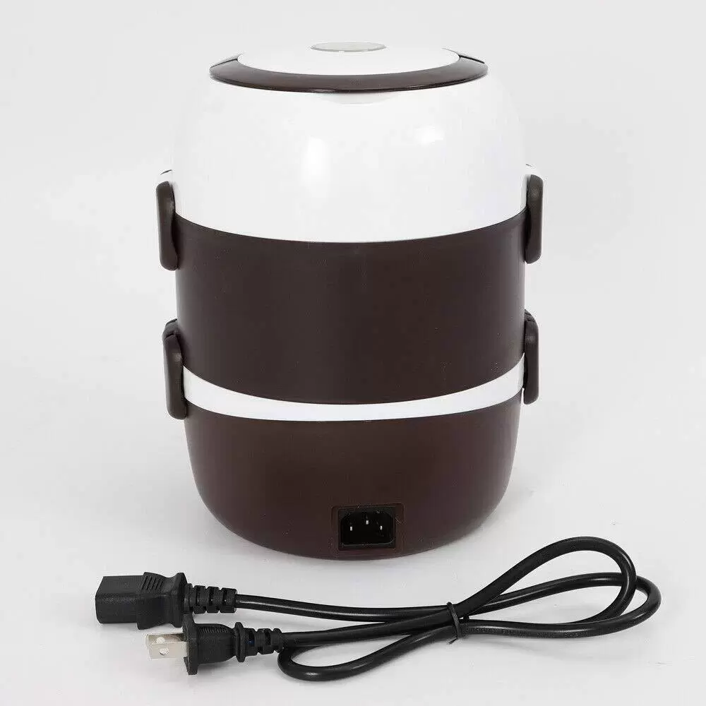 2L 3 Schicht Elektrische Lunchbox Lunchbox heizen Reiskocher220V