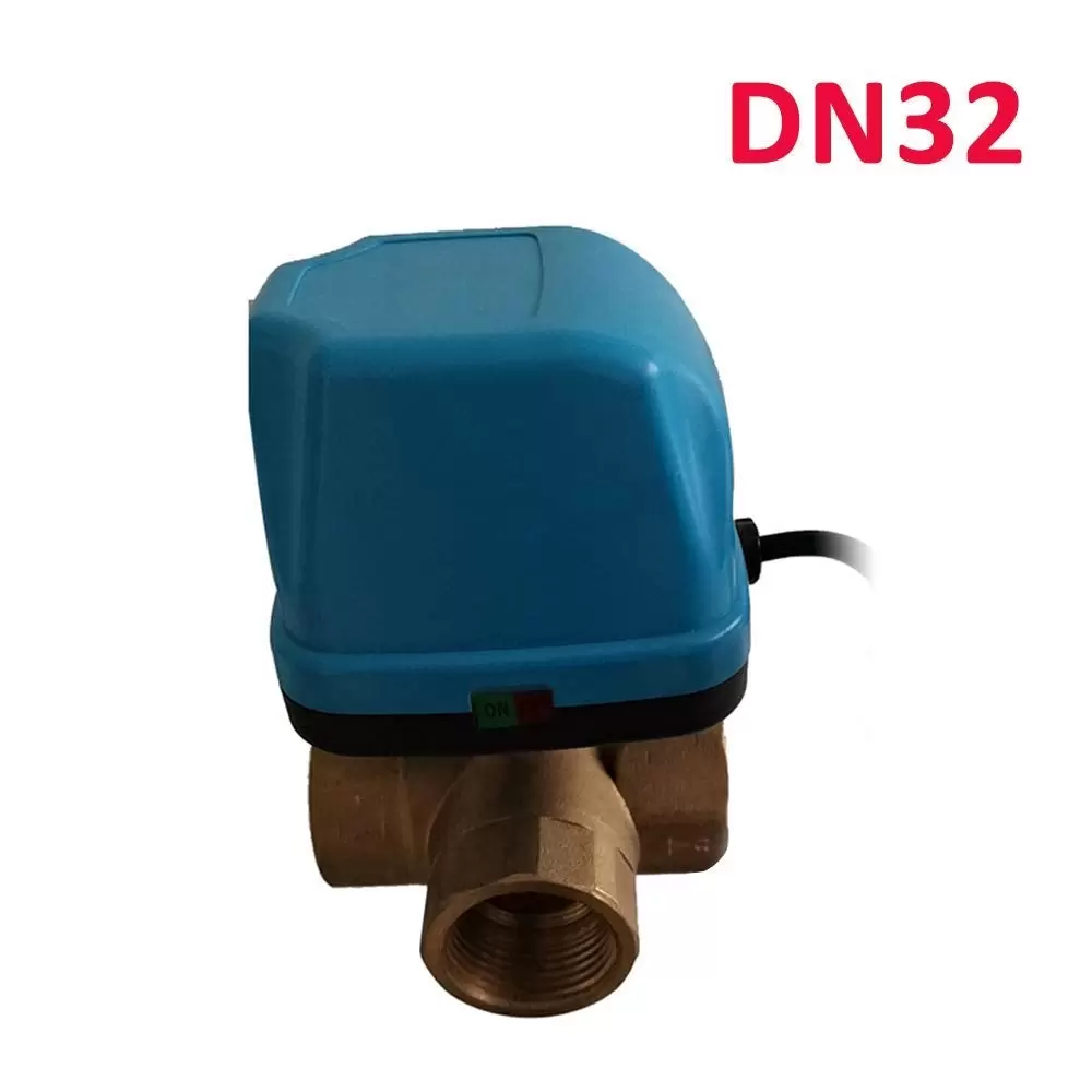 3 Wege Messing Kugelventil DN32 Elektrische Motorkugelhahn Umschaltventil Ventil 3 Wege Messing Kugelventil DN32 Elektrische Motorkugelhahn Umschaltventil Ventil