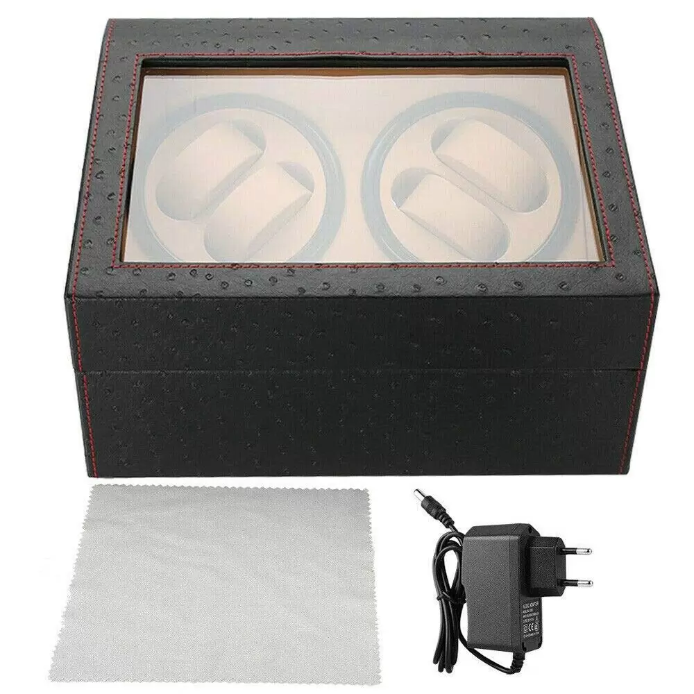 CNCEST Geschenke Automatik Uhrenbeweger Holz Watch Winder Box Uhrenkasten für 4 + 6 Uhren CNCEST Geschenke Automatik Uhrenbeweger Holz Watch Winder Box Uhrenkasten für 4 + 6 Uhren
