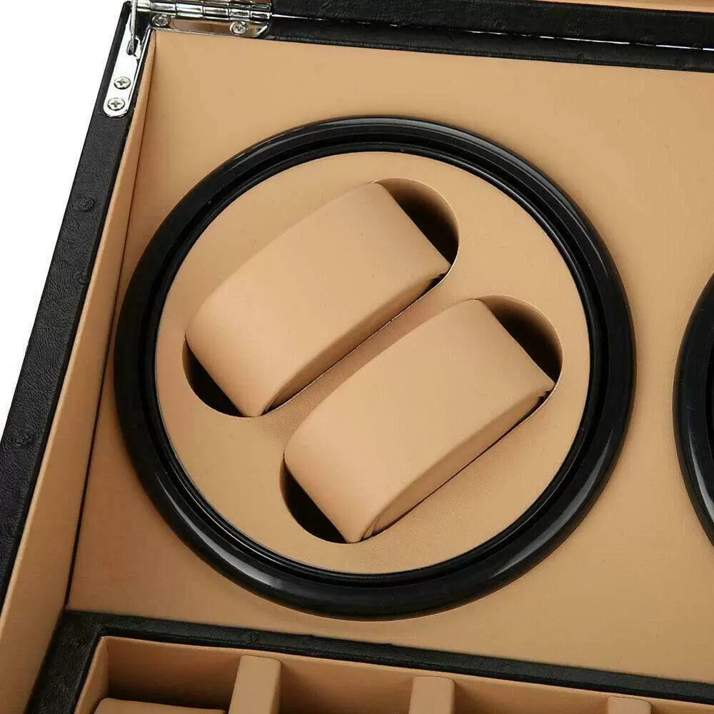 CNCEST Geschenke Automatik Uhrenbeweger Holz Watch Winder Box Uhrenkasten für 4 + 6 Uhren CNCEST Geschenke Automatik Uhrenbeweger Holz Watch Winder Box Uhrenkasten für 4 + 6 Uhren
