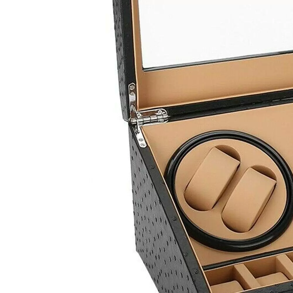 CNCEST Geschenke Automatik Uhrenbeweger Holz Watch Winder Box Uhrenkasten für 4 + 6 Uhren CNCEST Geschenke Automatik Uhrenbeweger Holz Watch Winder Box Uhrenkasten für 4 + 6 Uhren