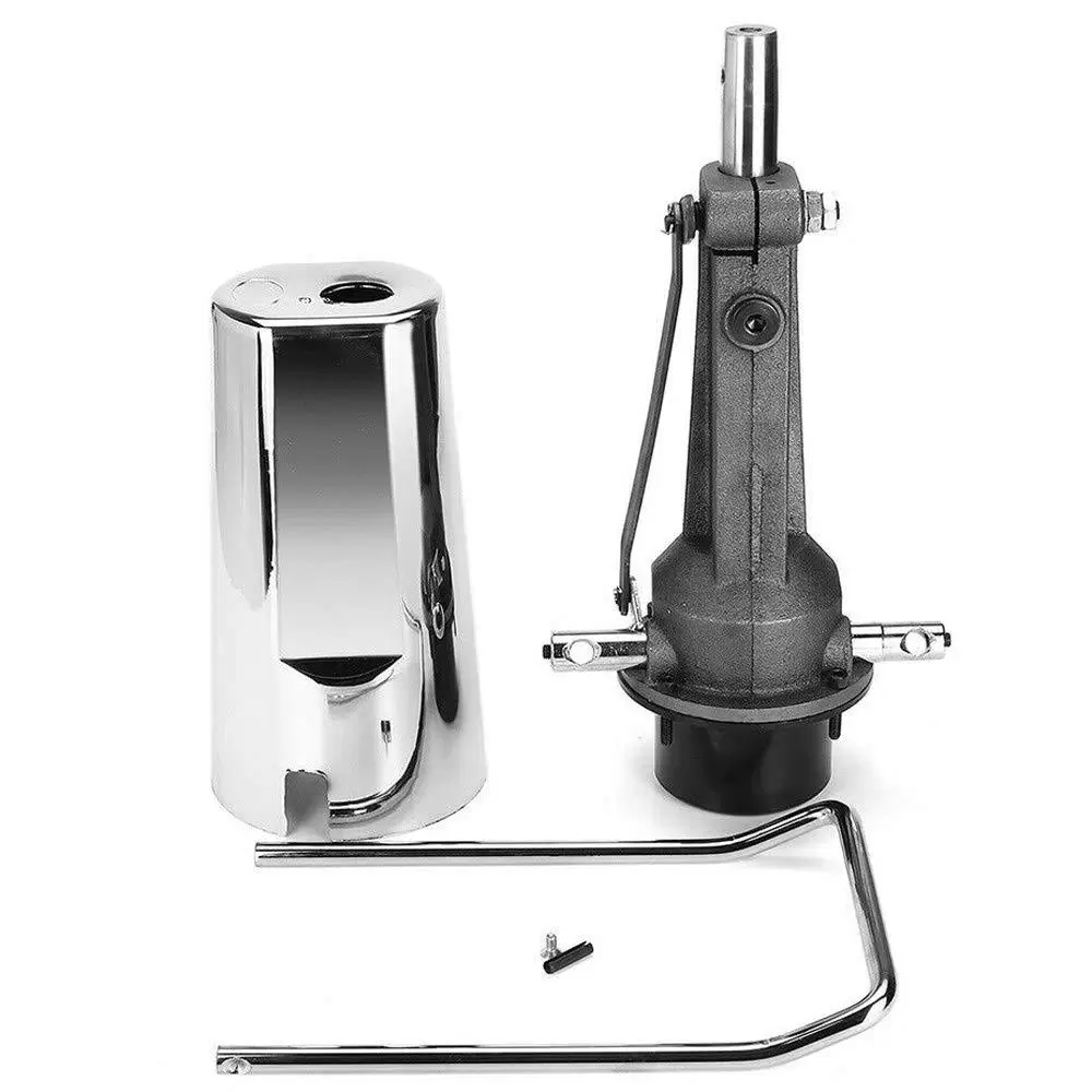 Barber Chair Hydraulikpumpe Friseurstuhl Ersatz Hydraulikpumpe 4-Loch-Pumpe Einstellbare Höhe Lift Zylinder