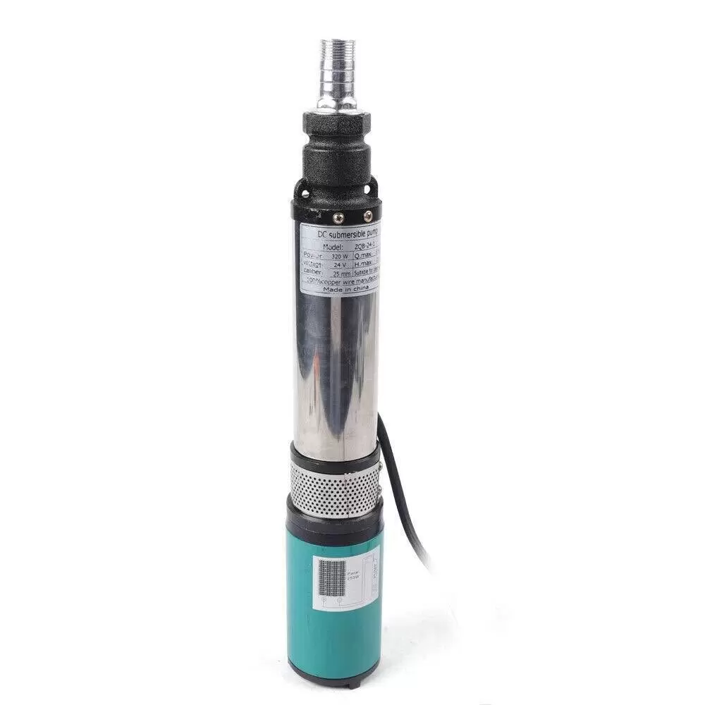 24V 320W Edelstahl Solar Tauchpumpe Tiefbrunnenpumpe 5m³/h 25 m/ 82 ft