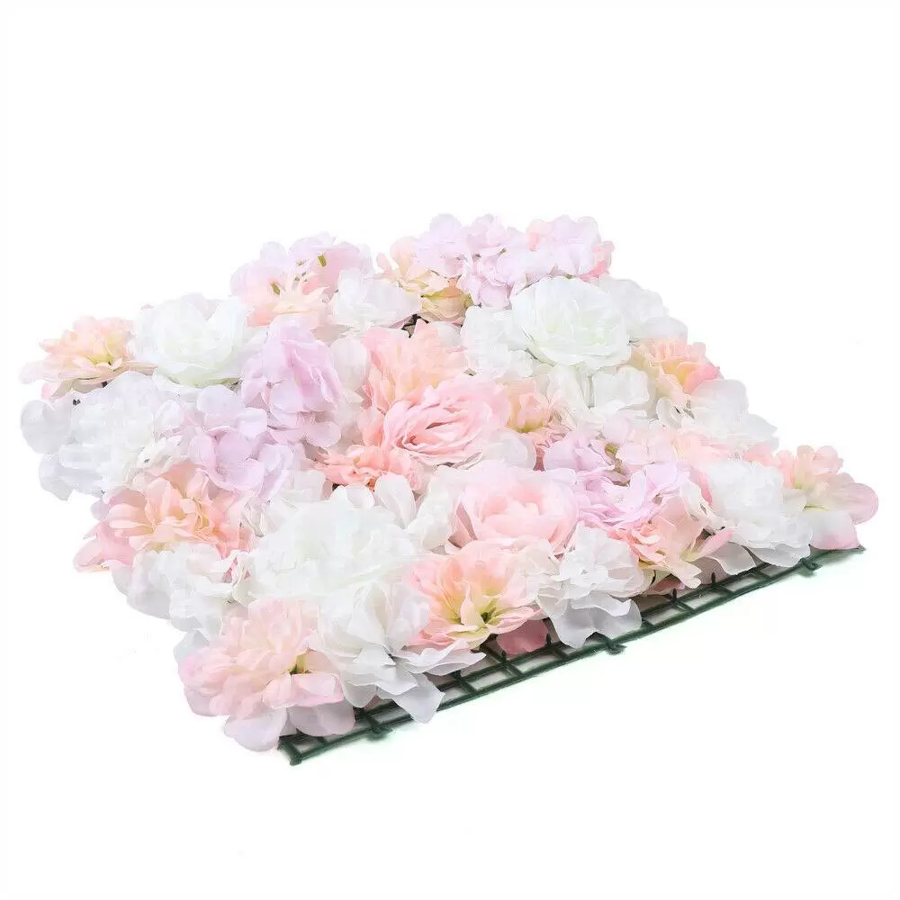 8 Pcs Künstliche Rosenwand Blumenwand Pinke Rose DIY Hintergrunddekoration 40 * 60cm