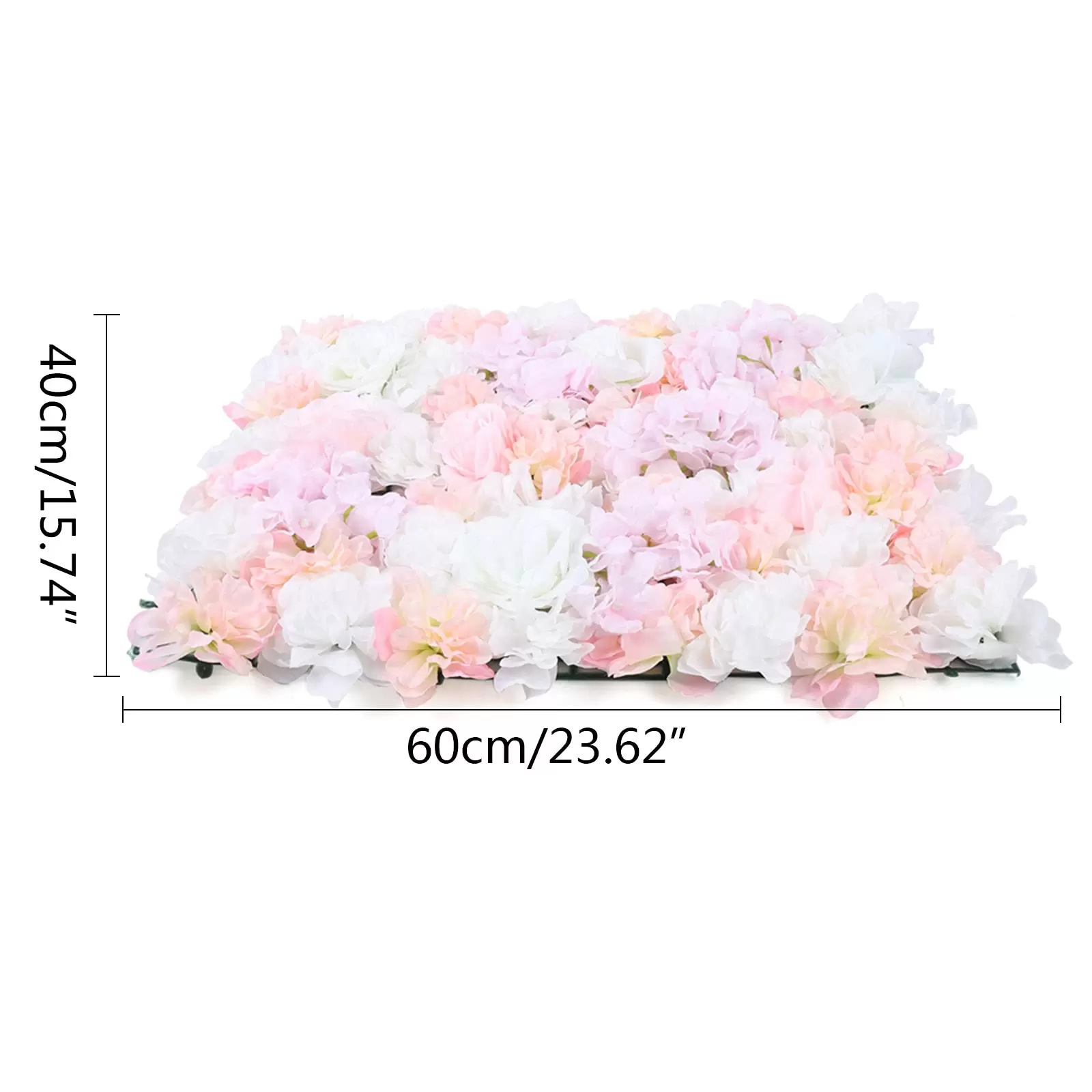 8 Pcs Künstliche Rosenwand Blumenwand Pinke Rose DIY Hintergrunddekoration 40 * 60cm
