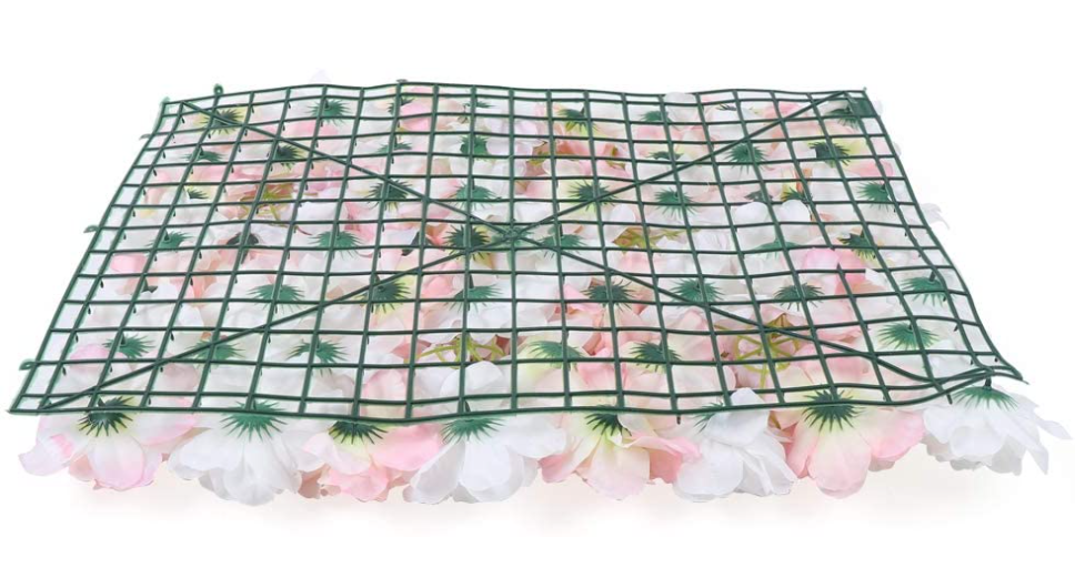 8 Pcs Künstliche Rosenwand Blumenwand Pinke Rose DIY Hintergrunddekoration 40 * 60cm