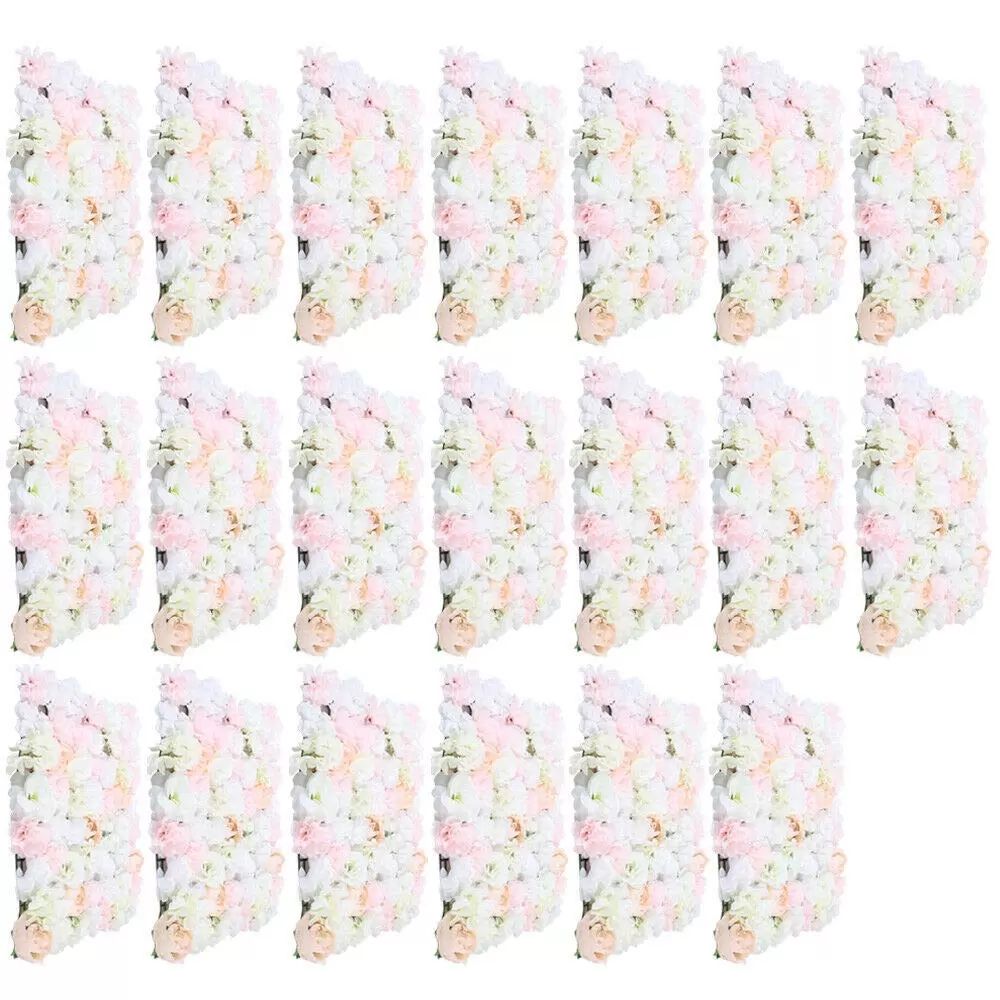 Künstliche Blumenwand DIY Hochzeit Hintergrund 20-teiliges Romantische Kunstblumen Wall Künstliche Blumenwand DIY Hochzeit Hintergrund 20-teiliges Romantische Kunstblumen Wall