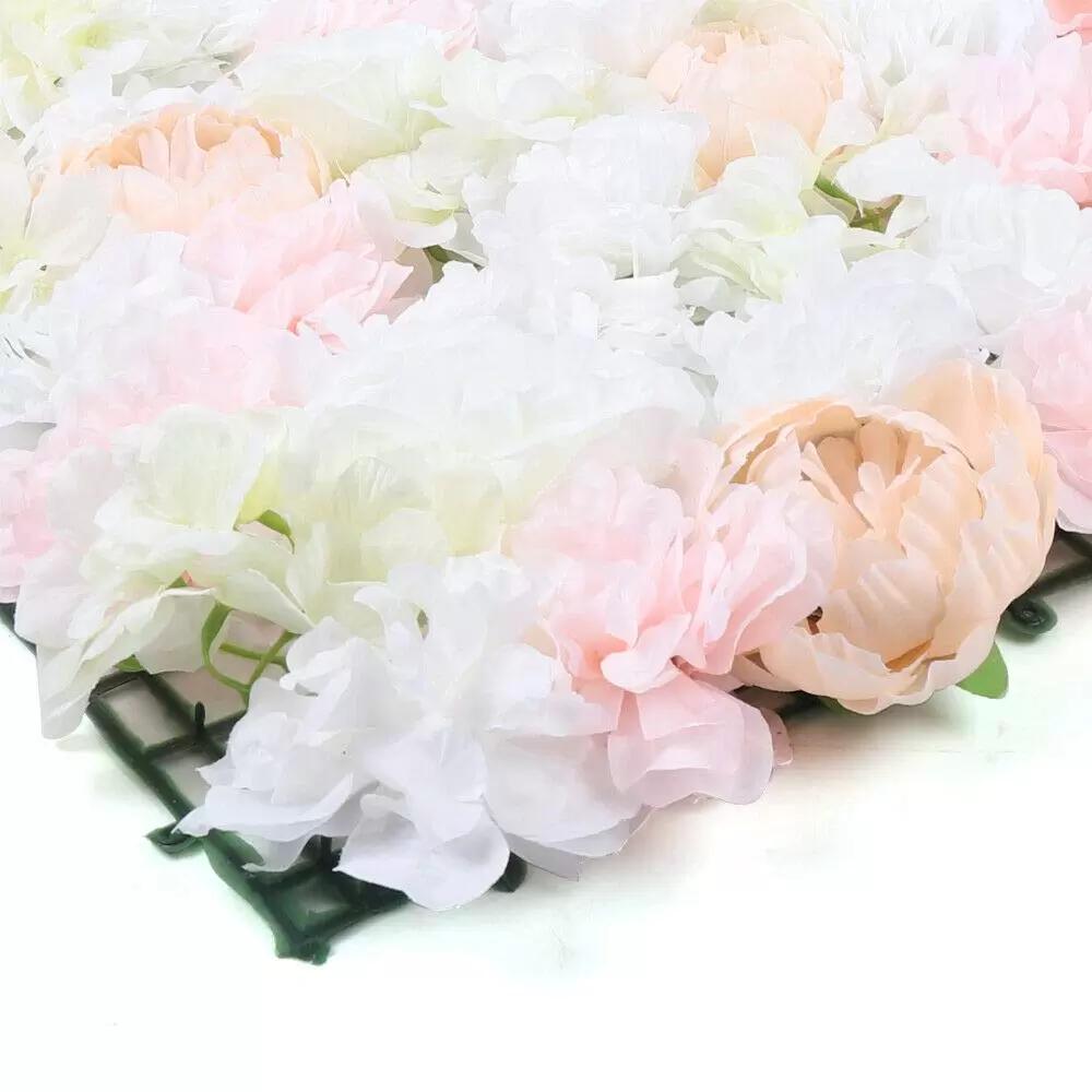 Künstliche Blumenwand DIY Hochzeit Hintergrund 20-teiliges Romantische Kunstblumen Wall