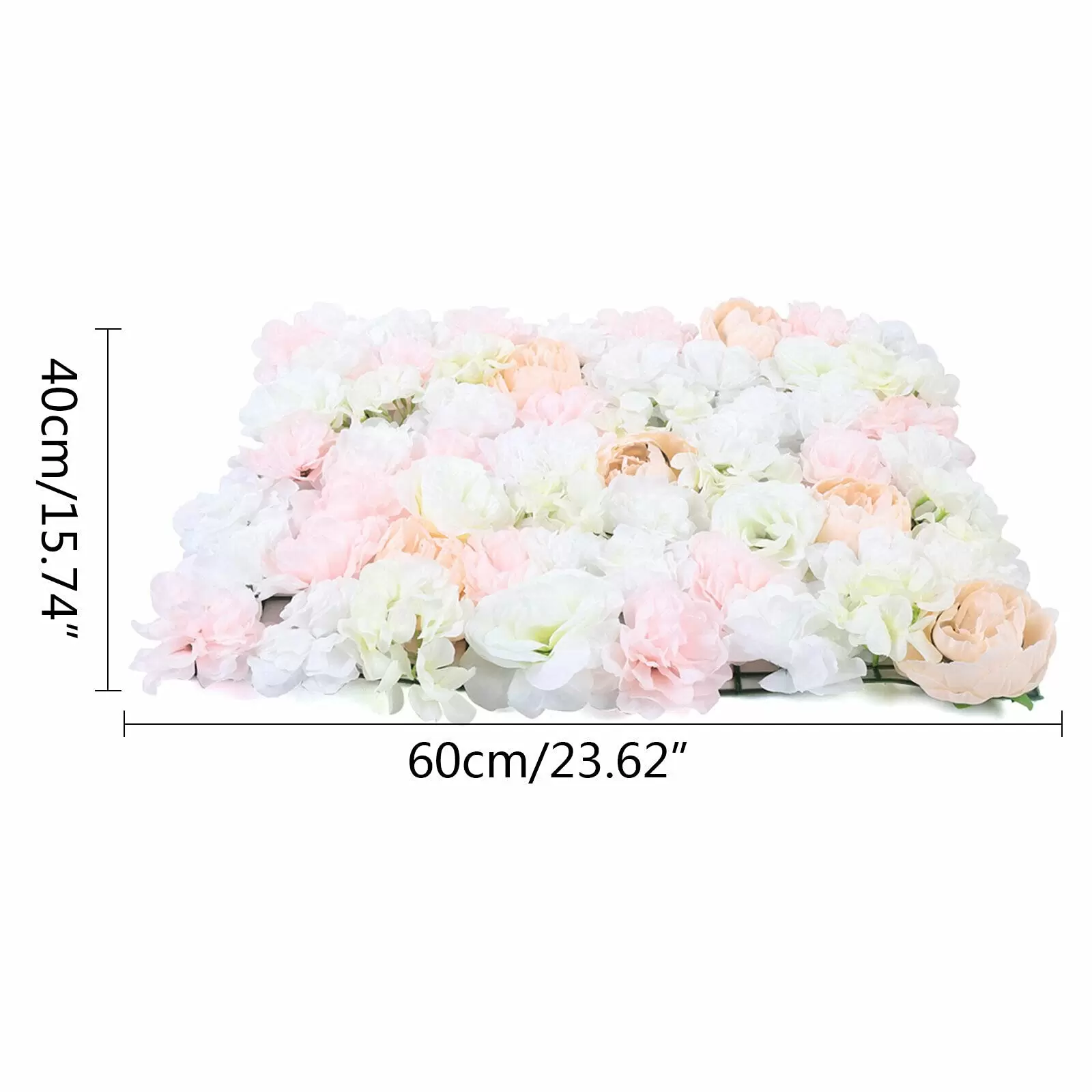 Künstliche Blumenwand DIY Hochzeit Hintergrund 20-teiliges Romantische Kunstblumen Wall Künstliche Blumenwand DIY Hochzeit Hintergrund 20-teiliges Romantische Kunstblumen Wall