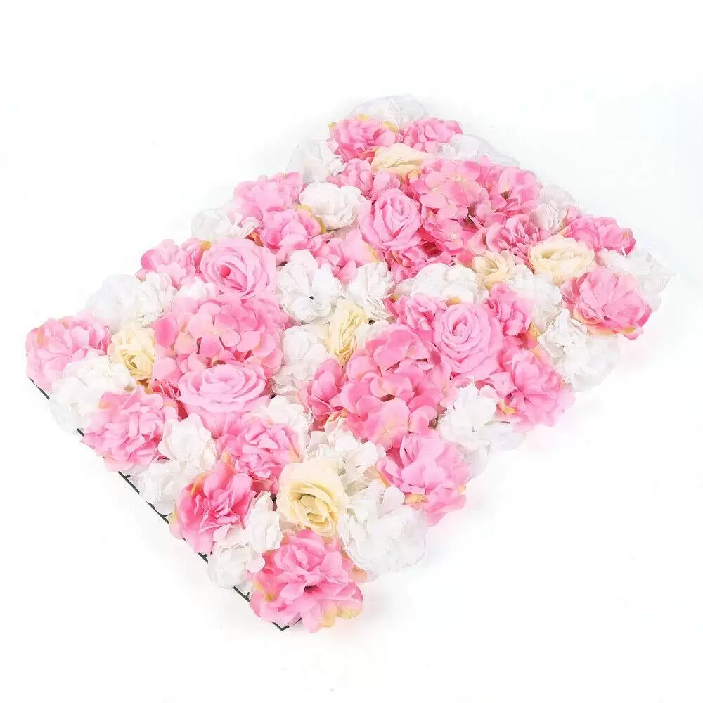 Künstliche Blumen Säule Wand 12er-Set Kunstblumen Blumenwand Rosenwand Blumen