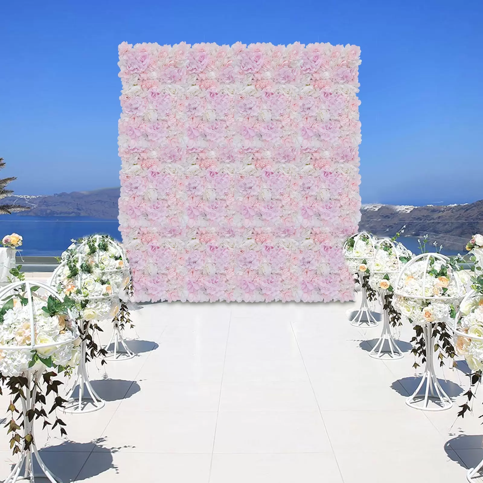 12x Künstliche Blumenwand Seidenblume Rosen-Hortensien Rosen-Hortensien Kunstblumen 60 x 40 cm 12x Künstliche Blumenwand Seidenblume Rosen-Hortensien Rosen-Hortensien Kunstblumen 60 x 40 cm