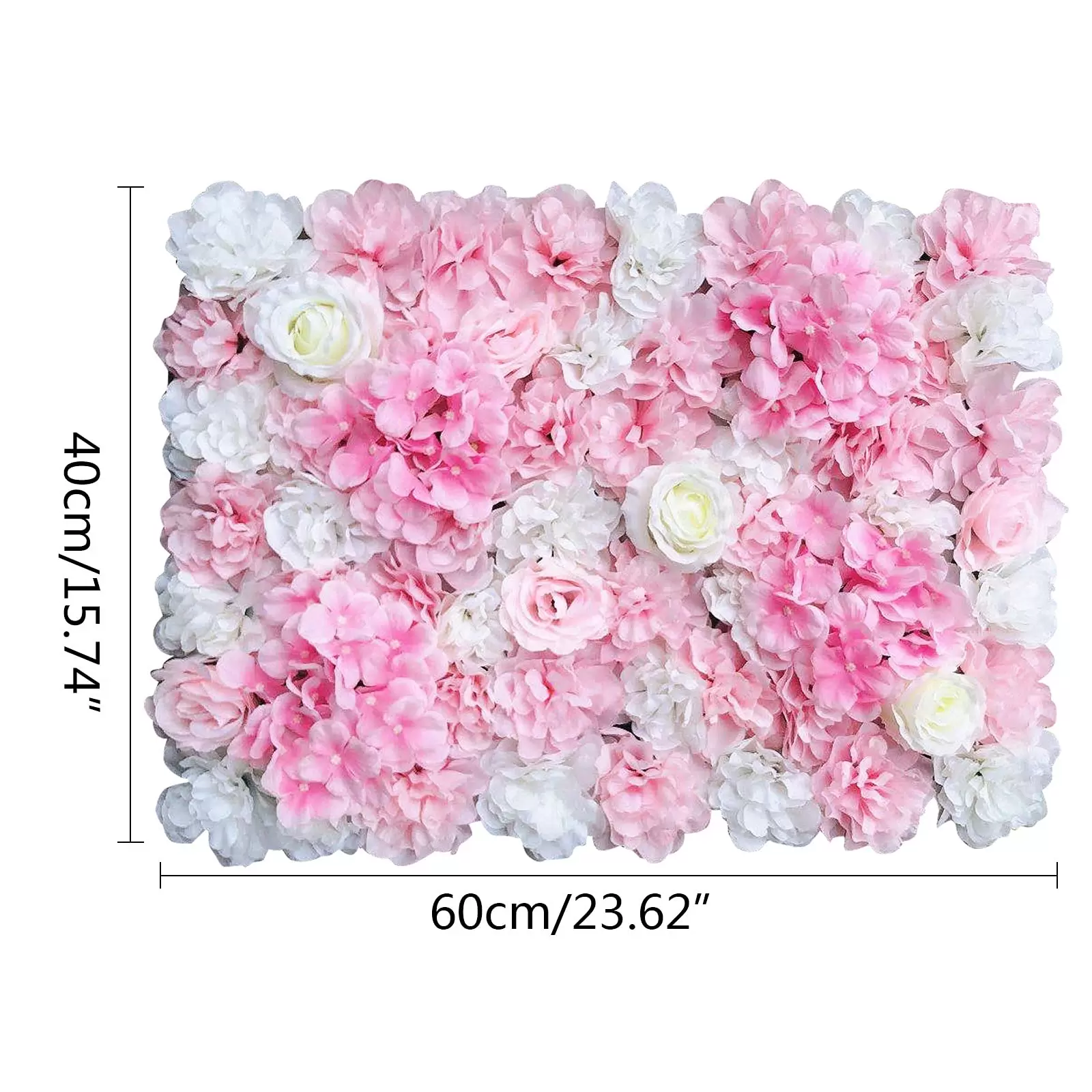 6X 40 * 60cm Künstliche Blumenwand Rosenwand DIY Hochzeit Straße Hintergrund (Weiße Dahlie) 6X 40 * 60cm Künstliche Blumenwand Rosenwand DIY Hochzeit Straße Hintergrund (Weiße Dahlie)