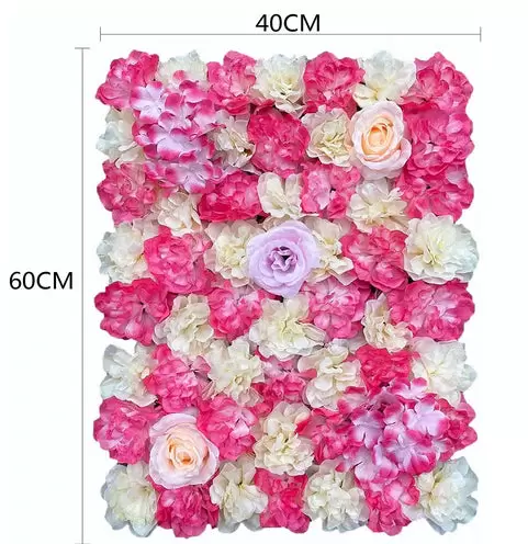 6 Stück Künstliche Blumen Säule Wand Kunstblumen Blumenwand Rosenwand