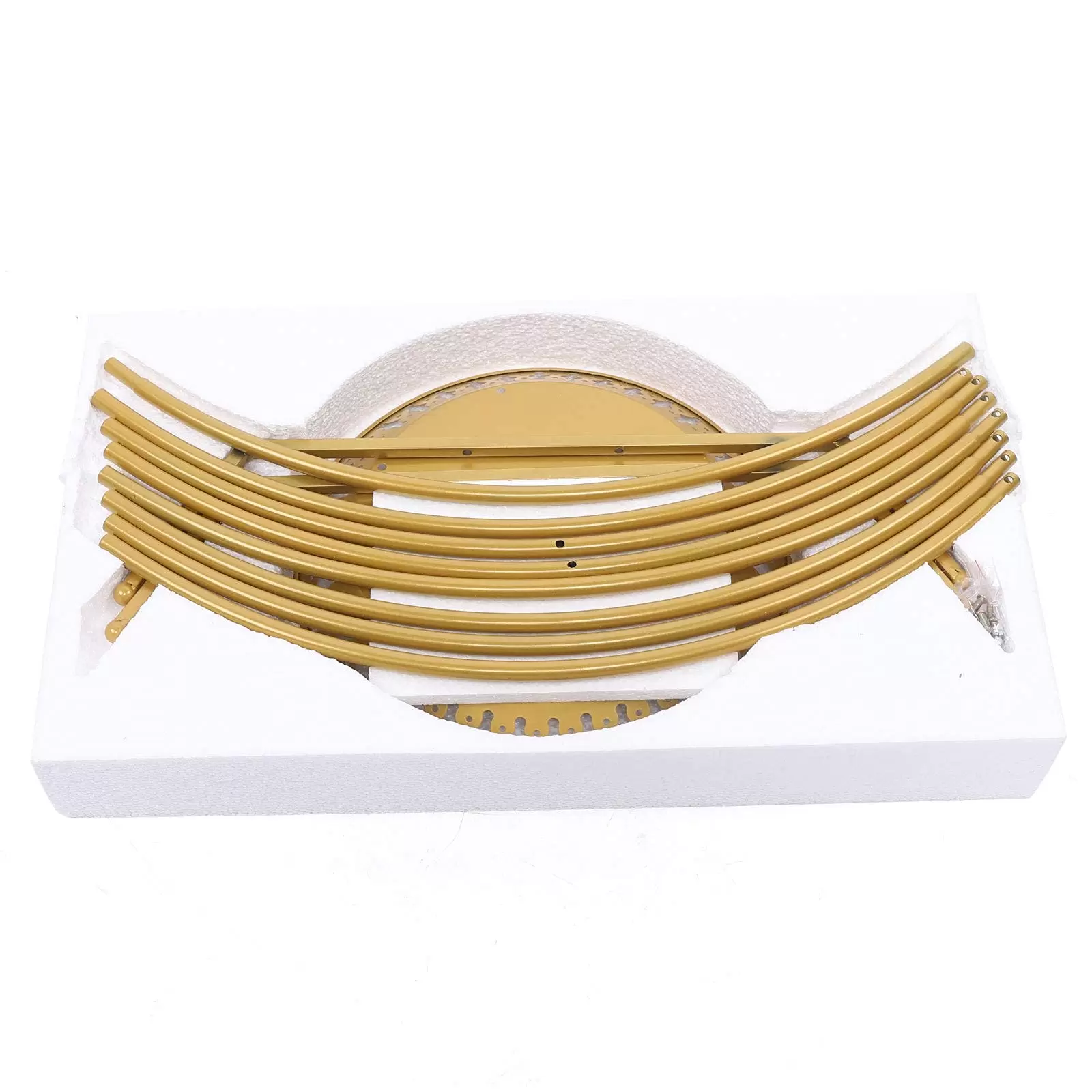 80cm Runde Hochzeitsbogen Metall Durchmesser Metallkuchen Blumenständer  (Gold)