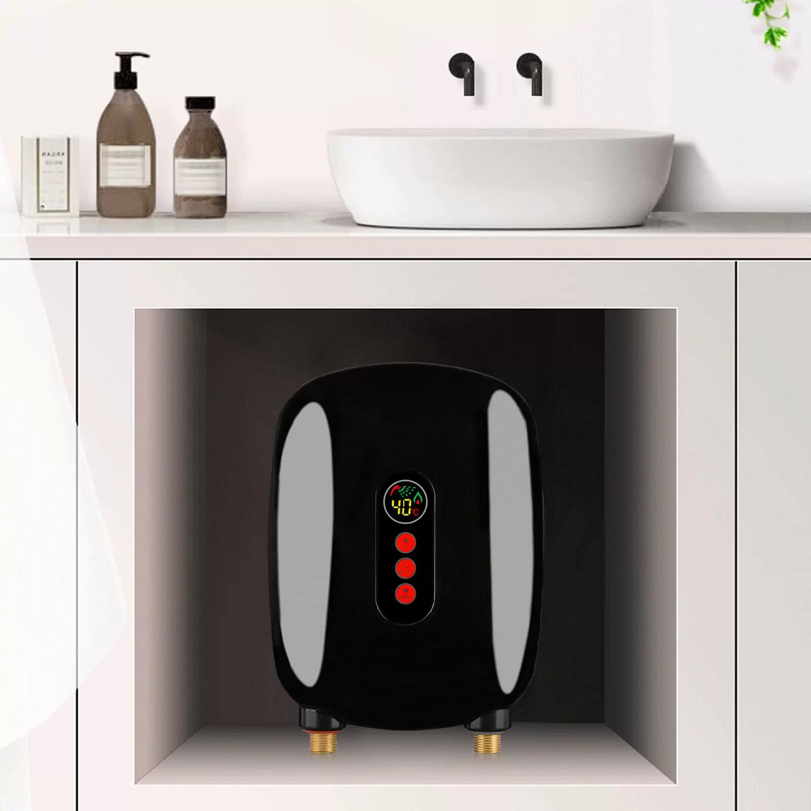 CNCEST 6,5kW 220V Elektronischer Mini Durchlauferhitzer Warmwasserbereiter