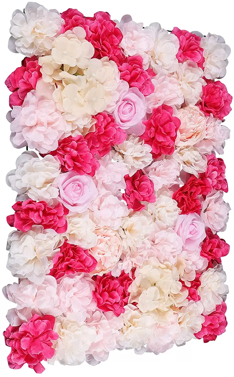 4X Künstliche Blumenwand Seidenblume Kunstblumen Panel für Garten Hochzeit Deko
