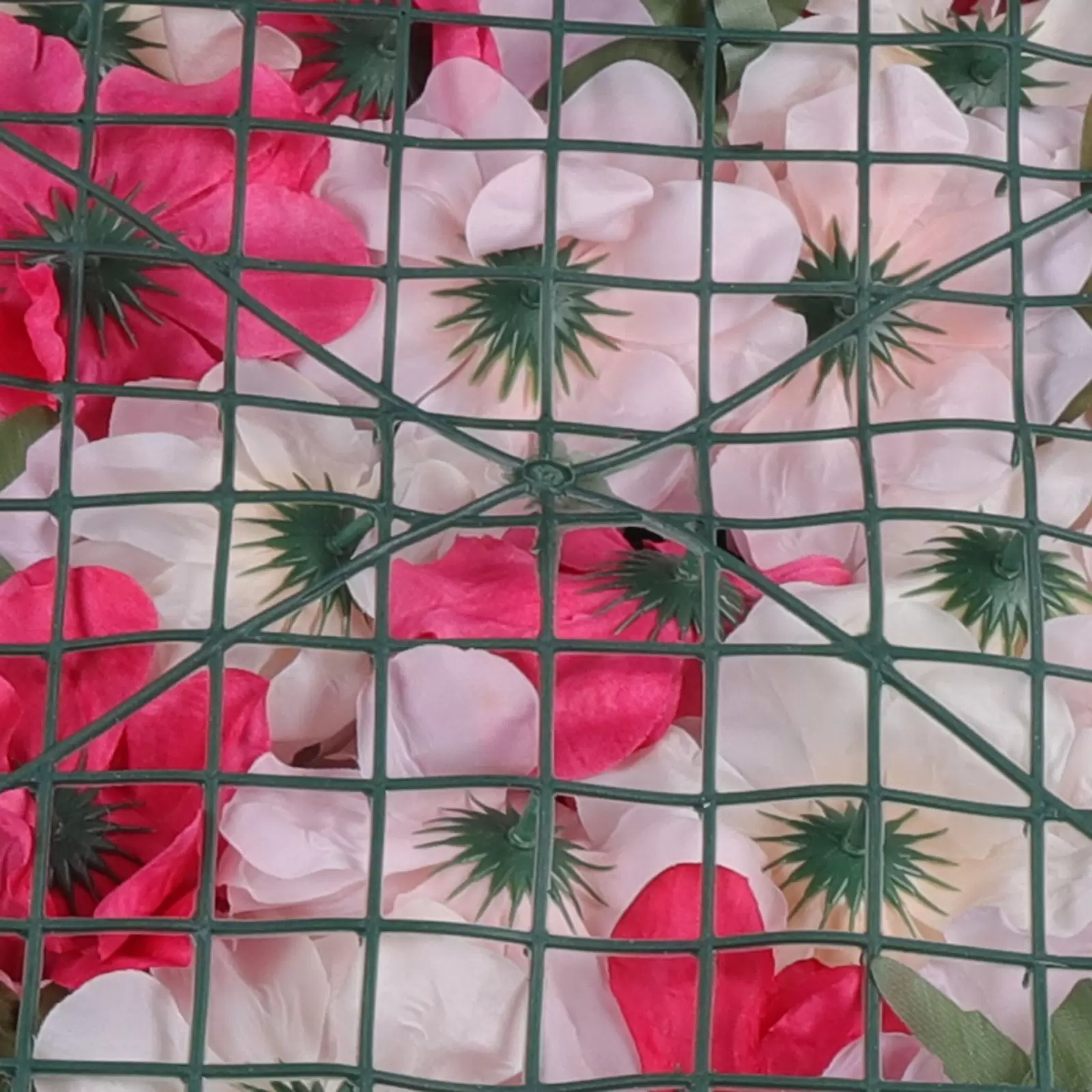 4X Künstliche Blumenwand Seidenblume Kunstblumen Panel für Garten Hochzeit Deko