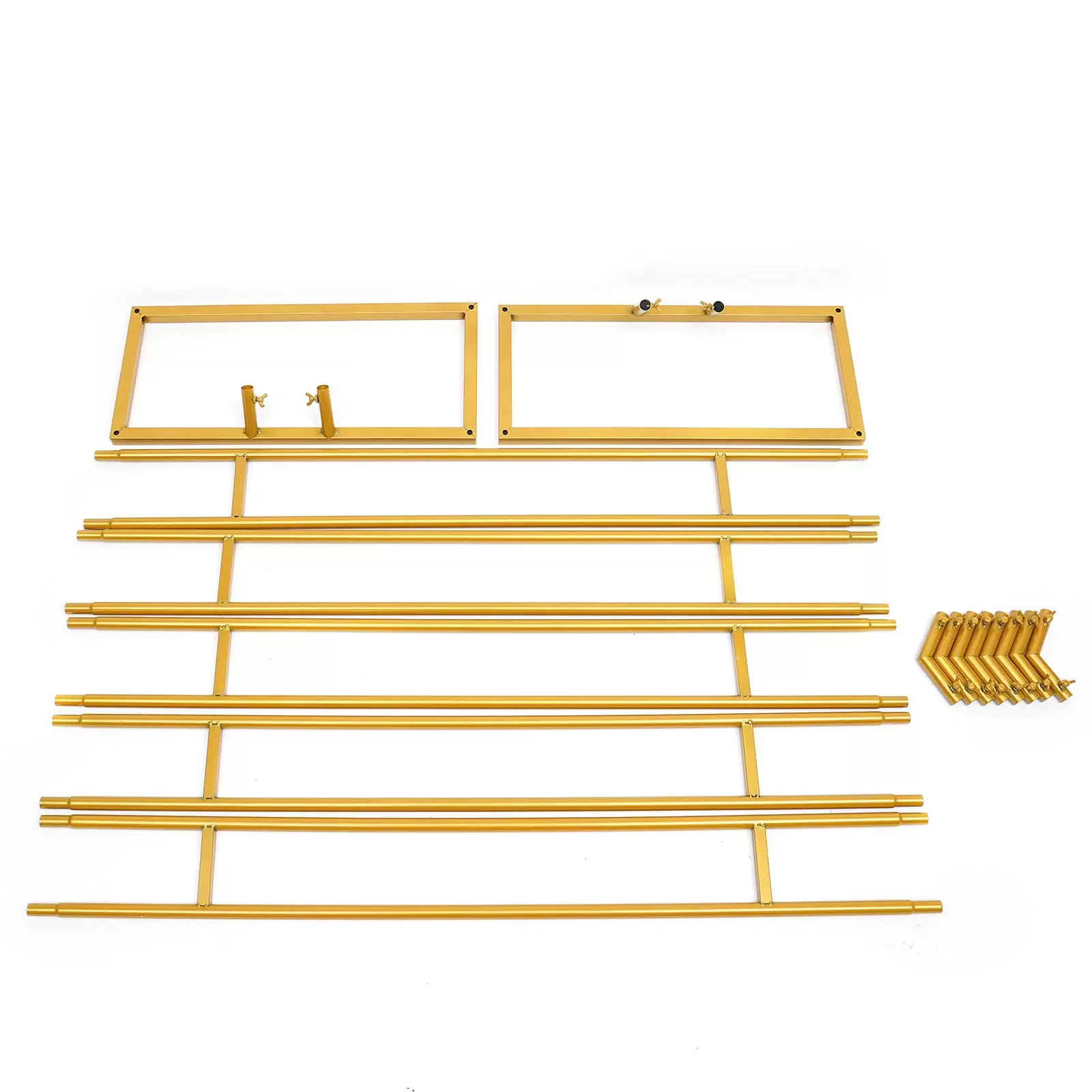 2,2x2,5m Hochzeitsbogen Ballon Bogen Kit Wiederverwendbar Golden Hexagon Dekorationen Blumenständer
