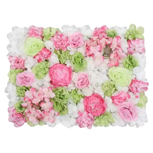 6 STÜCKE Blumenpaneele Künstliche Blumen Wandschirm Romantischer Blumenhintergrund