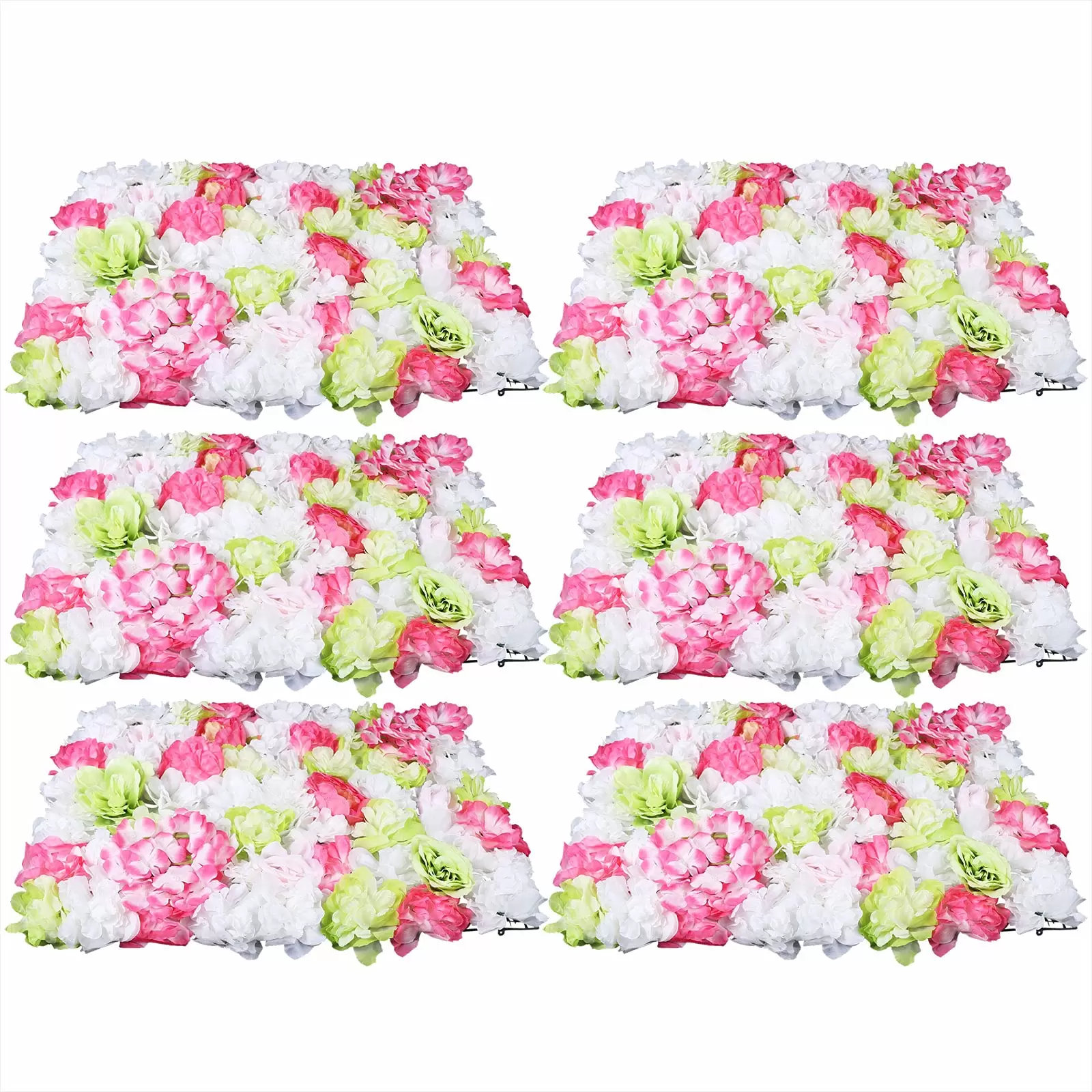 6 STÜCKE Blumenpaneele Künstliche Blumen Wandschirm Romantischer Blumenhintergrund 6 STÜCKE Blumenpaneele Künstliche Blumen Wandschirm Romantischer Blumenhintergrund