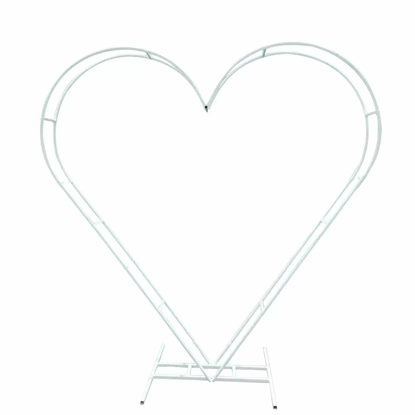 Wedding Arch Blumen Dekorativ Metall Herz Hintergrund Bogen für Hochzeit Geburtstag 205 CM Weiß Farbe