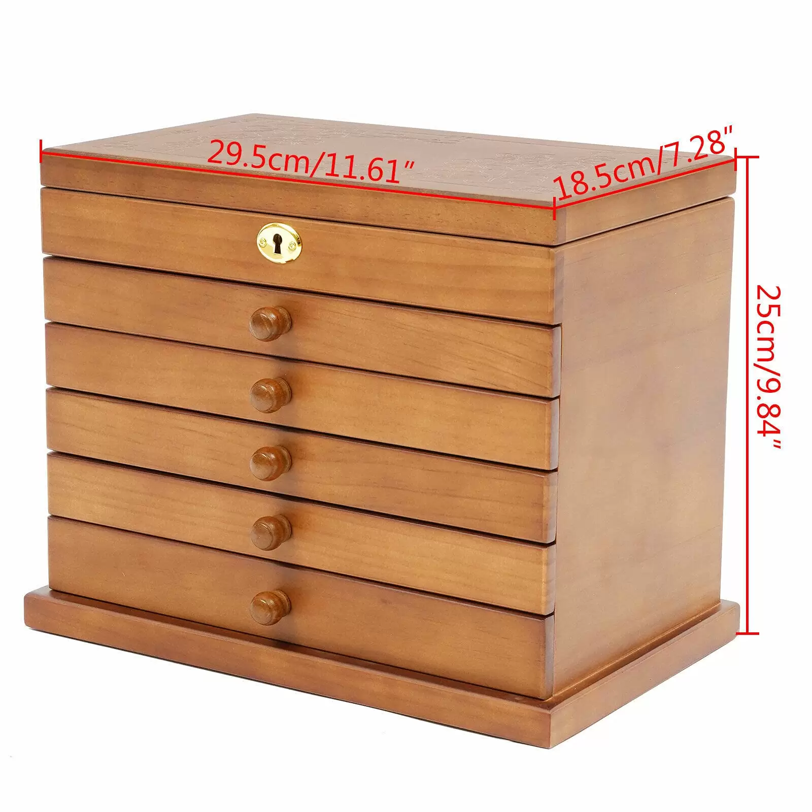 6 Ebenen Schmuckschränke Schmuck Aufbewahrungsbox Für Armbänder Halskette Ringe