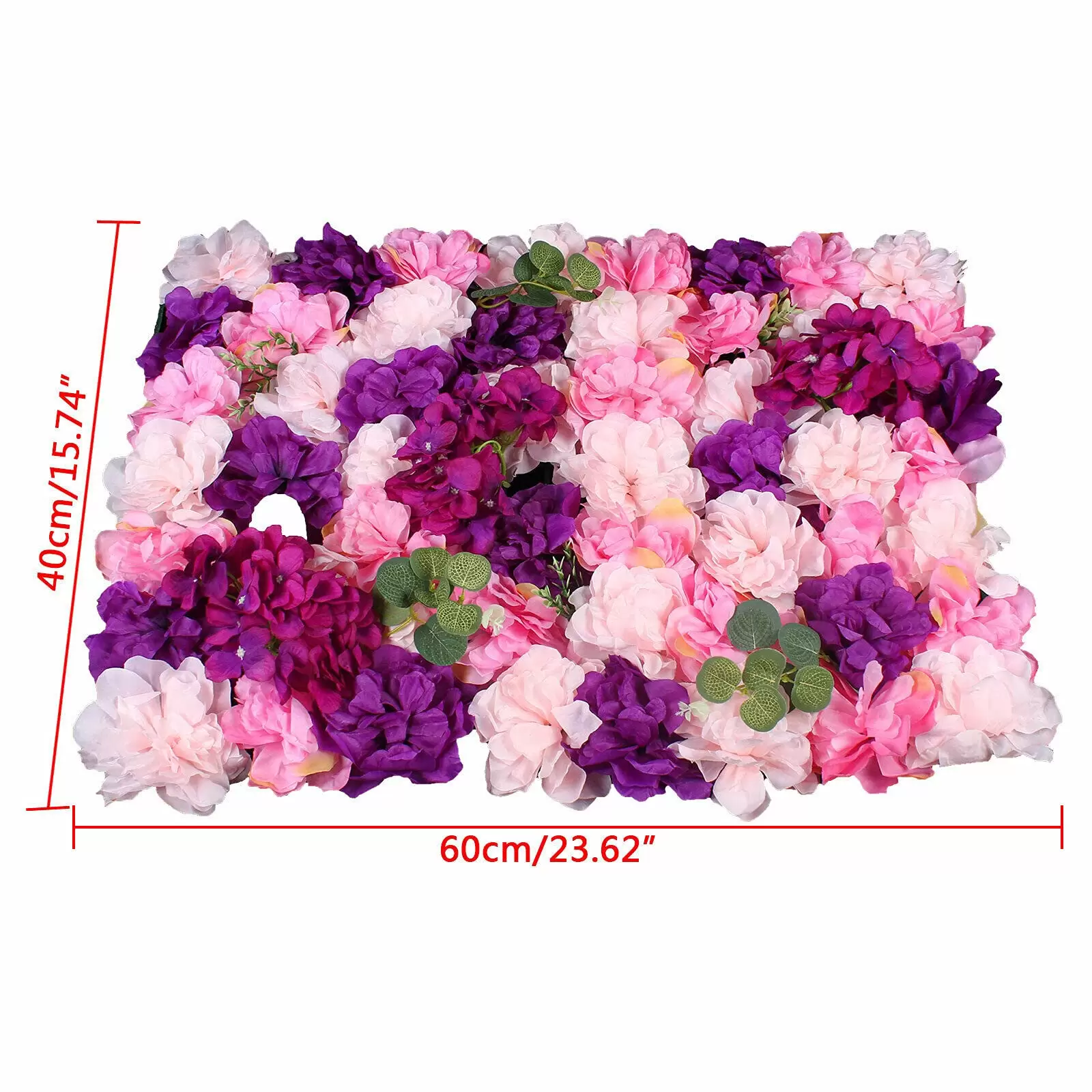 6Pcs 40*60cm Künstliche Blumen Säule Wand Kunstblumen Panel