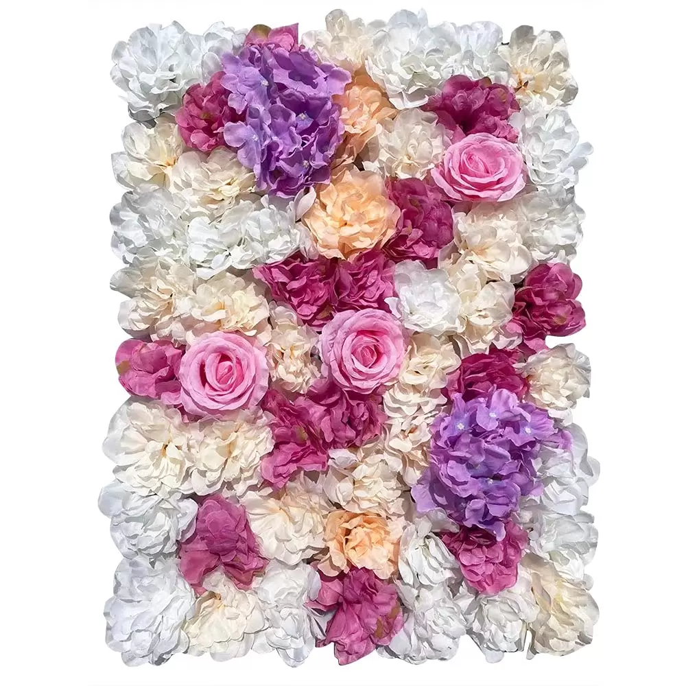 12PCS Künstliche Blumenwand Fake Blumen Kunstblumen Rosenwand Gefälschte Blumenwand Rosen Deko