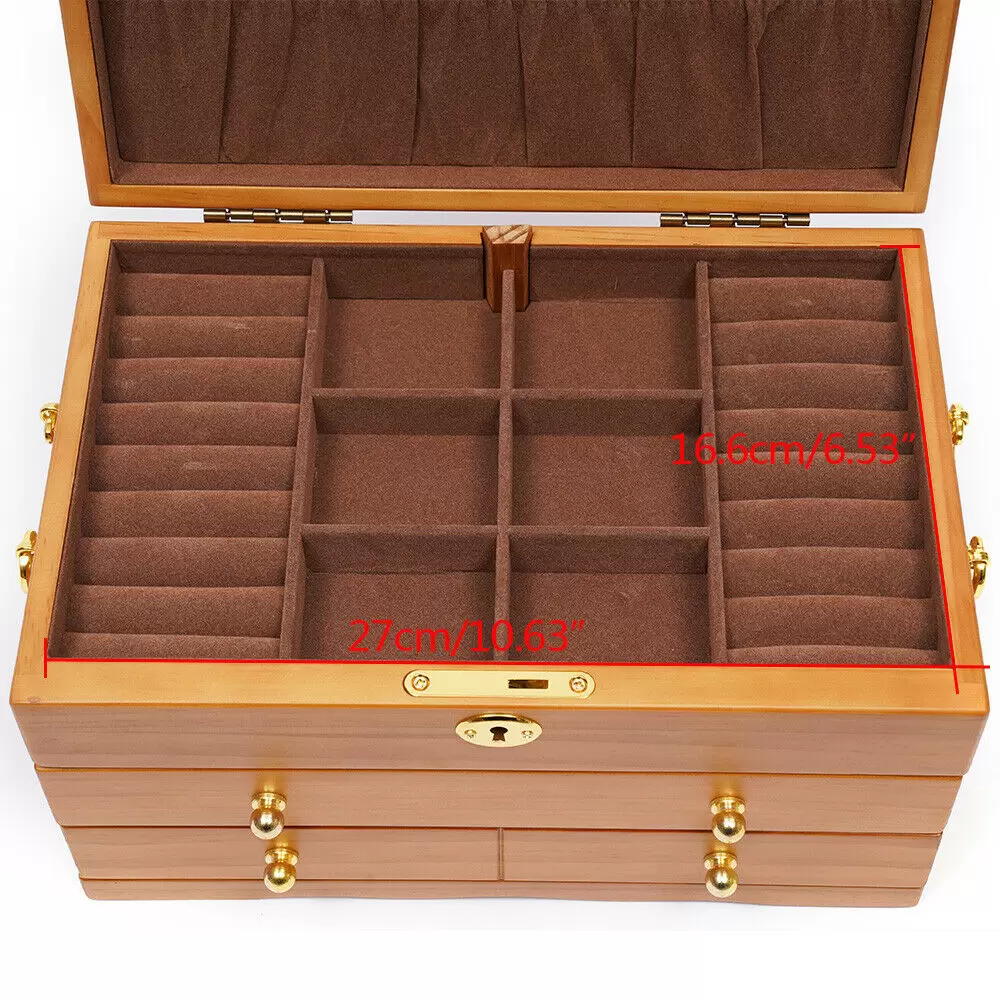 Geschenk 3 Stock Schmuckkästchen Geschenk case Die Uhren Halskette Bo+Haken Geschenk 3 Stock Schmuckkästchen Geschenk case Die Uhren Halskette Bo+Haken