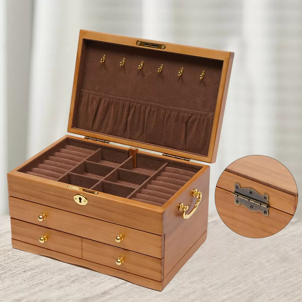Geschenk 3 Stock Schmuckkästchen Geschenk case Die Uhren Halskette Bo+Haken Geschenk 3 Stock Schmuckkästchen Geschenk case Die Uhren Halskette Bo+Haken