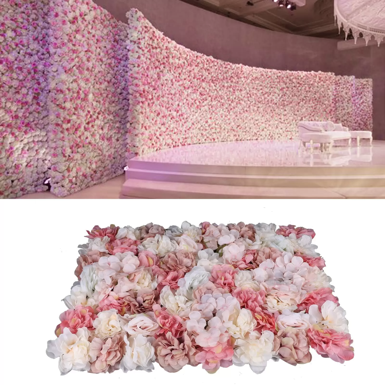 Künstliche Blumen Säule Wand 6X Künstliche Blumenwand Rosenwand DIY Schöne Hintergrunddekoration Künstliche Blumen Säule Wand 6X Künstliche Blumenwand Rosenwand DIY Schöne Hintergrunddekoration