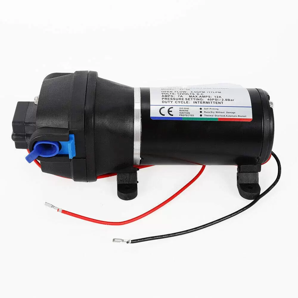 40PSI Wasserpumpe Selbstansaugend 17L/min Hochdruckpumpe DC 12V Circulation Booster Pumpe