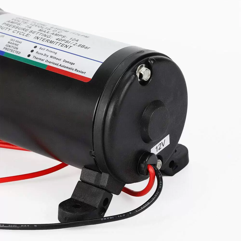 40PSI Wasserpumpe Selbstansaugend 17L/min Hochdruckpumpe DC 12V Circulation Booster Pumpe