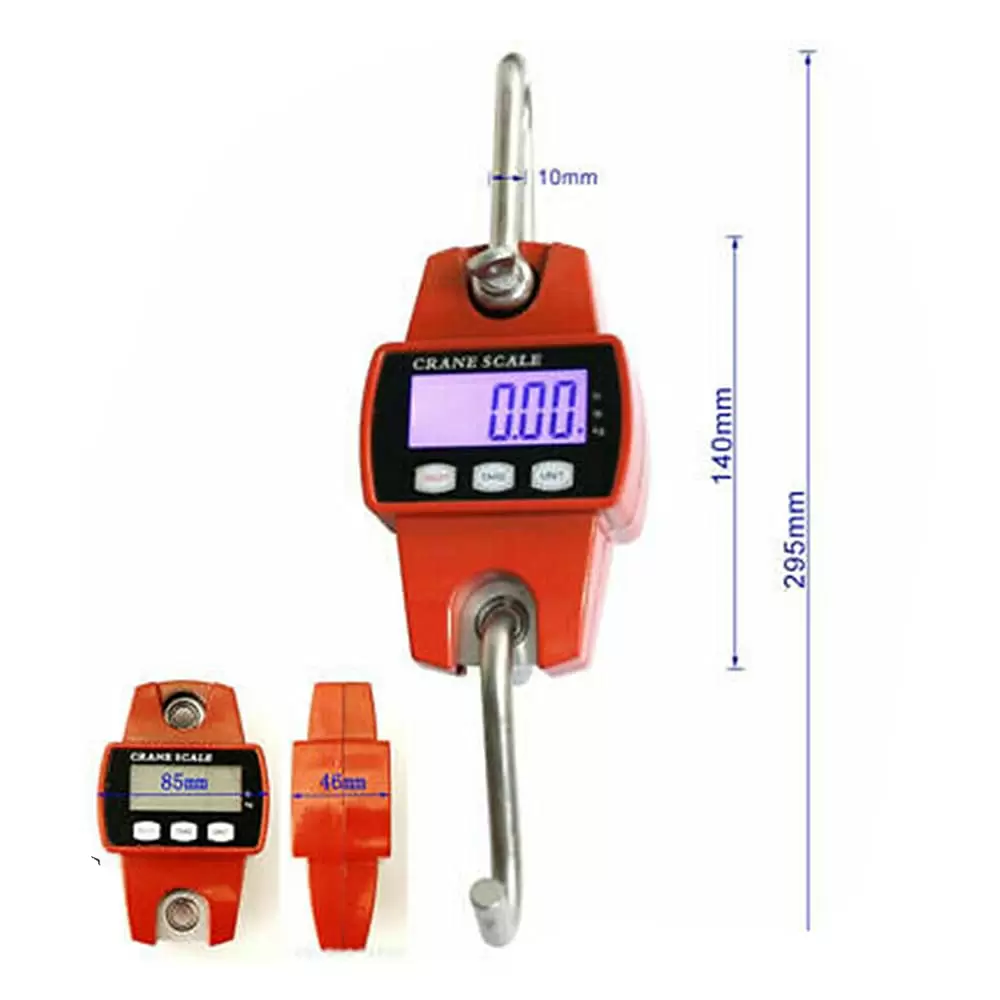 300KG Profi Digital Hängewaage,Tragbare Digitale LCD-Waage-Waage mit Haken