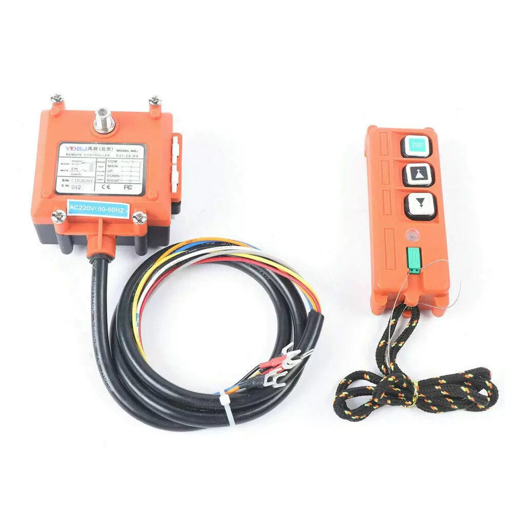 F21-2S 220V Drahtlose Kran Funkfernbedienung IP65 Industrie Doppel Emitter Electric Hoist